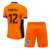 Niederlande Jeremie Frimpong #12 Heimtrikotsatz Kinder EM 2024 Kurzarm (+ Kurze Hosen)